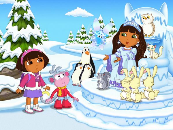 Dora, a Aventureira - A espetacular patinação no gelo de Dora