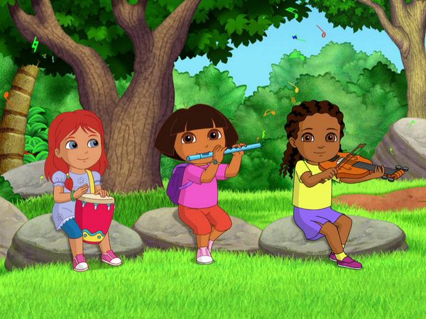 Dora, a Aventureira - Vamos para escola de musica