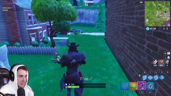 LazarBeam - Escape the Zombie Hunter in Fortnite / Loot Lake Trap Gauntlet in Fortnite