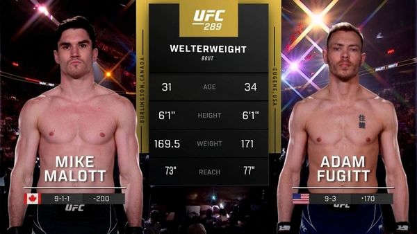 289: Mike Malott vs. Adam Fugitt Main Card - 289: Mike Malott vs. Adam Fugitt Main Card