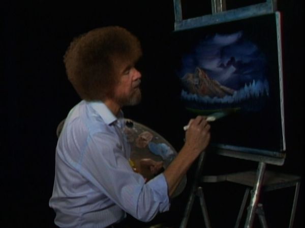The Joy of Painting with Bob Ross - Mountain Moonlight Oval