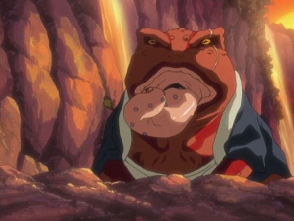 Naruto: Ataque à Vila da Folha - Ele Voa!Ele Salta!Ele Espreita!O Chefe Sapo Aparece!