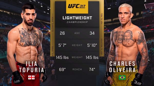 317: Ilia Topuria vs. Charles Oliveira Main Card - 317: Ilia Topuria vs. Charles Oliveira Main Card