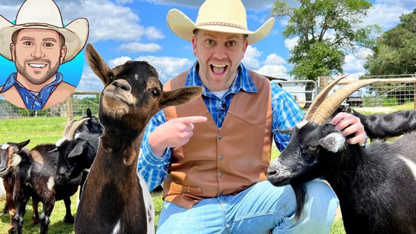 Cowboy Jack - Learn About Farm Animals - Visit a Goat Farm
