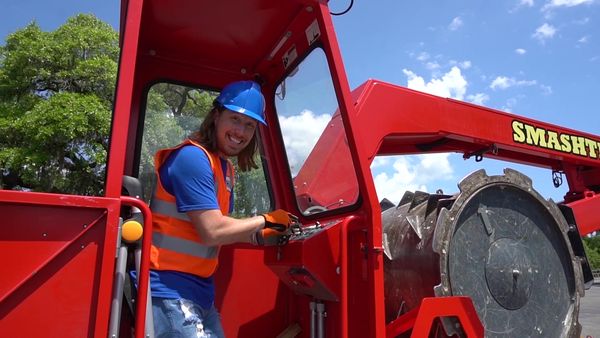 Handyman Hal - Smash My Trash Truck with Handyman Hal | Smash Trash Garbage Dumpster Truck