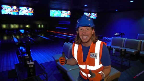 Handyman Hal - Bowling for Kids | Handyman Hal Explore Bowling Alley | Fun Videos for Kids