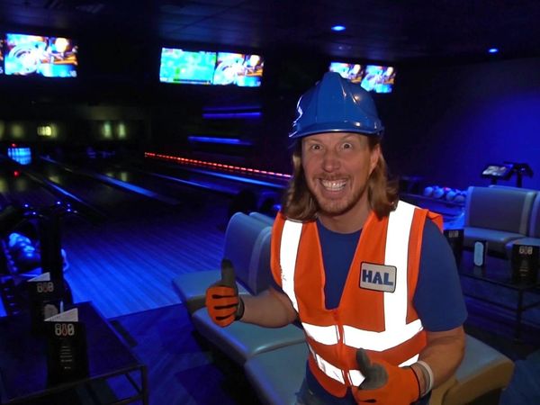 Handyman Hal - Bowling for Kids | Handyman Hal Explore Bowling Alley | Fun Videos for Kids