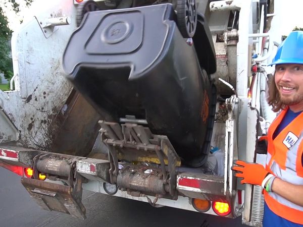 Handyman Hal - Garbage Trucks with Handyman Hal | Trash Pickup with Garbage Truck | Fun Videos for Kids