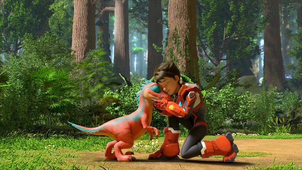 Quantum Heroes Dinoster - Raptor Roddy Goes To School / Save The Mammoth Family!