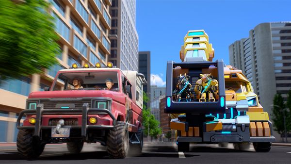 Quantum Heroes Dinoster - The Teleporting Carnotaurus / Peggy the Stego Goes to Kindergarten