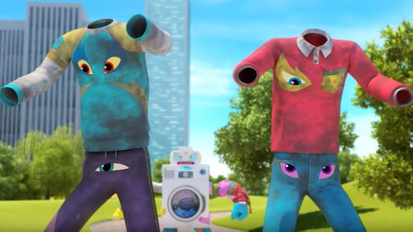 Miniforce Super Dino Power - Arrival of Kanva, A New Villain / Washing Machine Monster Attacks