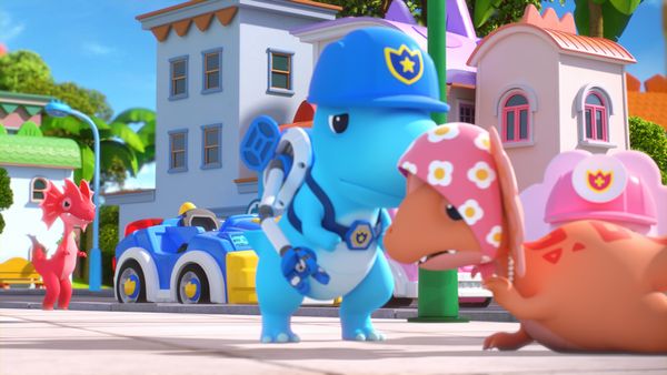 Super Dino - Car Thieves in Koong Koong Town / Run Sasha, Run!