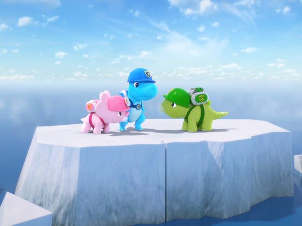 Super Dino - Rex Team HQ in Ice / On a Drifting Iceberg
