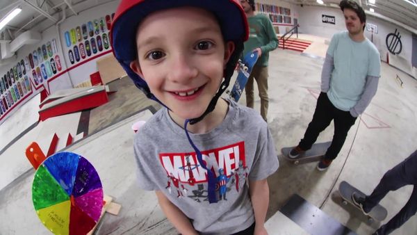 Andrew Schrock - Hand Skateboarding the Loop / Biggest Hot Wheels Mega Track