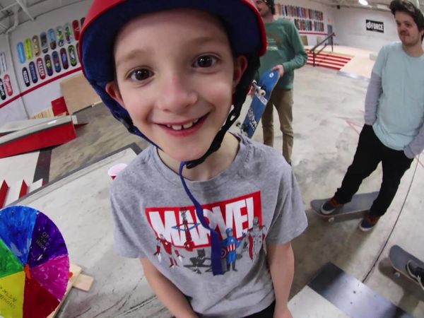 Andrew Schrock - Hand Skateboarding the Loop / Biggest Hot Wheels Mega Track