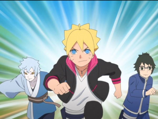 Boruto - Ingreso a la Academia - Boruto y Mitsuki