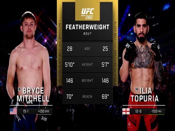 282: Bryce Mitchell vs. Ilia Topuria Main Card - 282: Bryce Mitchell vs. Ilia Topuria Main Card