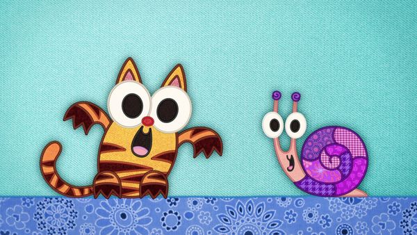 Patchwork Pals - Playing with Tiger