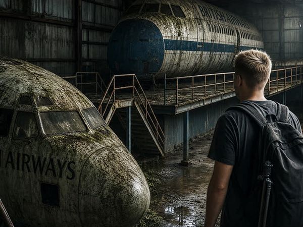 Exploring With Josh - The Abandoned London Airport Terminal: 747 Planes Parked Forever (Shocking Discovery)