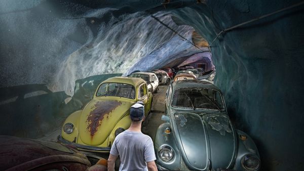Exploring the Unbeaten Path - Abandoned Volkswagens Hidden in a Mine