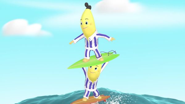 Bananas de Pijamas - A Competição de Surfe/Nas nuvens