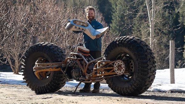 Grind Hard Plumbing Co - Monster Chopper Custom Gas Tank/Seat