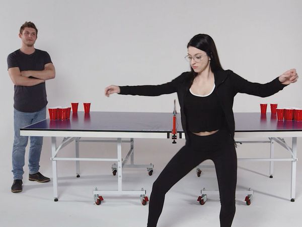 Fear Pong - Sibling Shots & Shocks