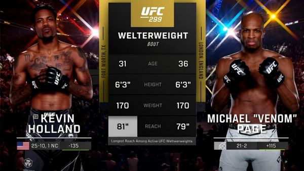 299: Kevin Holland vs. Michael Page Main Card - 299: Kevin Holland vs. Michael Page Main Card