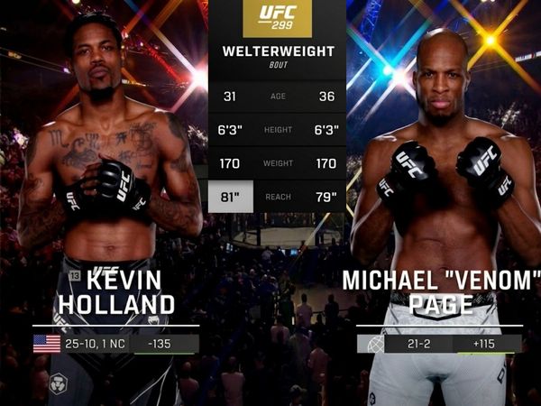 299: Kevin Holland vs. Michael Page Main Card - 299: Kevin Holland vs. Michael Page Main Card