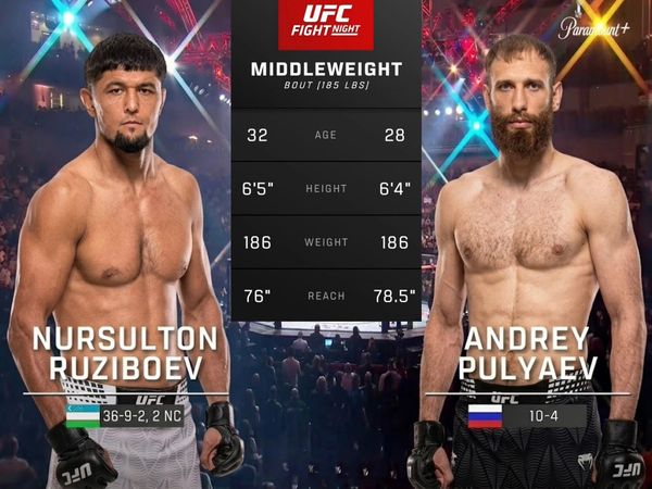 Nursulton Ruziboev vs. Andrey Pulyaev (UFC Fight Night: Fiziev vs. Torres - Prelims) - Nursulton Ruziboev vs. Andrey Pulyaev (UFC Fight Night: Fiziev vs. Torres - Prelims)