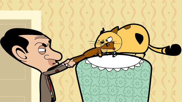 Mr. Bean Animated - ¿De dónde salió ese gato?