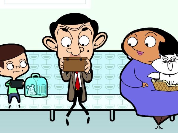 Mr. Bean Animated - ¿De dónde salió ese gato?