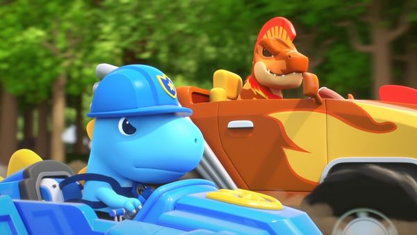 Super Dino - Bikers of Koong Koong Town / Saving the Archelon
