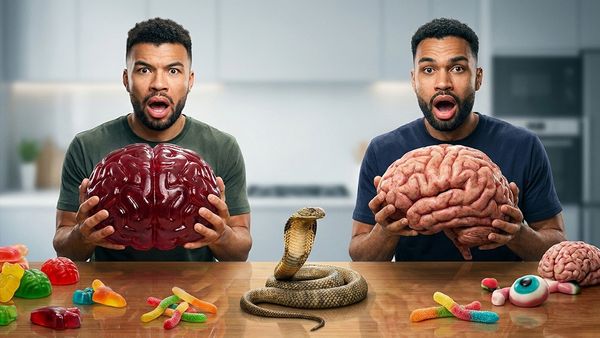 Kelvin und Marvin - Gummibärchen gegen echtes Essen