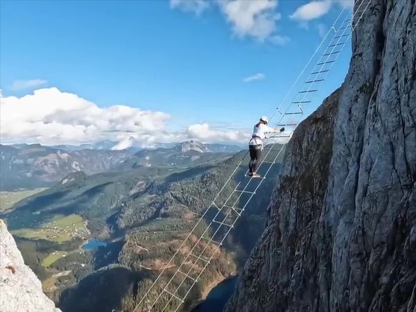 Kara and Nate - We Climbed the World's Most Dangerous Ladder