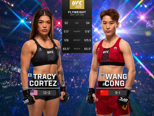 Tracy Cortez vs. Wang Cong (UFC 329: McGregor vs. Holloway 2 - Prelims) - Tracy Cortez vs. Wang Cong (UFC 329: McGregor vs. Holloway 2 - Prelims)