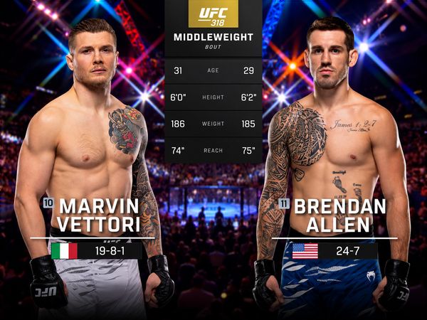 318: Marvin Vettori vs. Brendan Allen Prelims - 318: Marvin Vettori vs. Brendan Allen Prelims