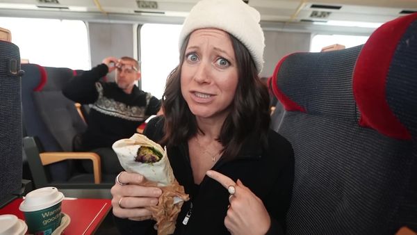 Kara and Nate - Overnight Arctic Circle Train to World's Largest Ice Hotel
