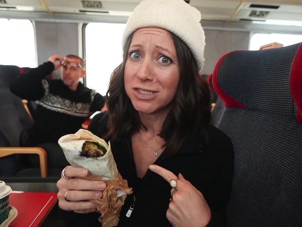 Kara and Nate - Overnight Arctic Circle Train to World's Largest Ice Hotel