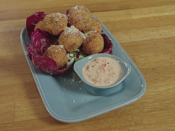 Global Soul Kitchen - Boudin and Crawfish Arancini
