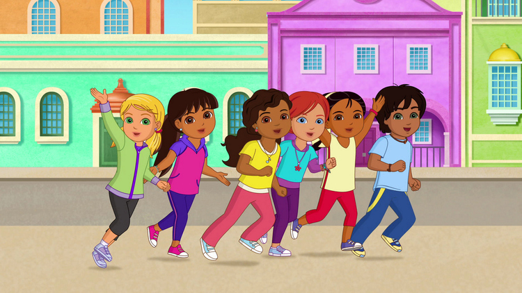 dora and friends into the city girl dragon in the school